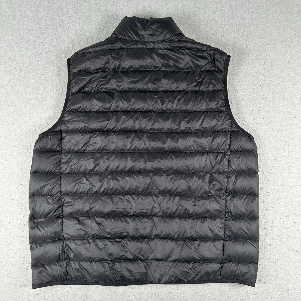 Eddie Bauer Down 650 Vest Men's XL Black Puffer Full Zip‎ Insulated Cirruslite